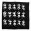 Šátek bandana Fosco Large Leaves - bílý