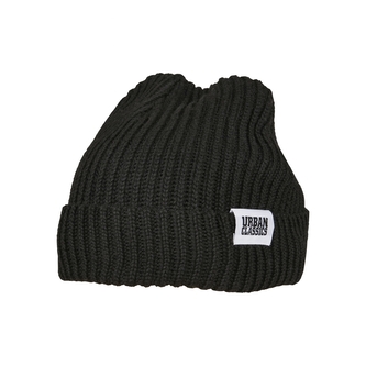 Čepice zimní Urban Classics Yarn Fisherman Beanie - černá