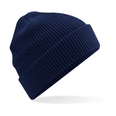 Čepice Beechfield Waffle Beanie z organické bavlny - navy