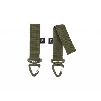 Popruh s karabinou Brandit Belt and Molle 2 ks - olivový