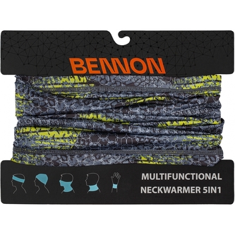 Nákrčník Bennon Kairos Neckwarmer - šedý-zelený
