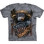 Tričko unisex The Mountain Armed Forces Military Eagle - šedé, XL