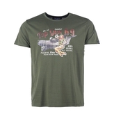 Triko Mil-Tec Top Gun Pin Up - olivové, XXL