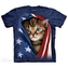 Tričko dětské The Mountain Patriotic Kitten - modré, M