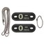 Identifikační známka MFH Dog tag 0 NEG - černá