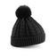 Čepice Beechfield Knit Snowstar Beanie - šedá