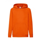 Mikina dětská Fruit of the Loom - oranžová, 128