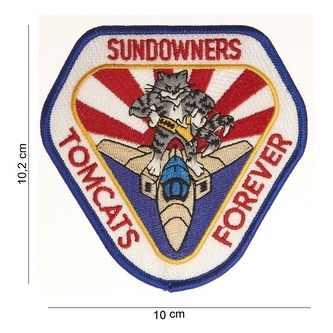 Nášivka textilní 101 Inc Tomcats Forever Sundowners - barevná