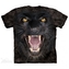 Tričko unisex The Mountain Aggressive Panther - černé, S