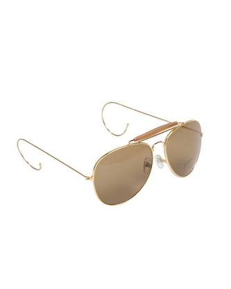 Brýle U.S. Air Force style - zlaté-hnědé