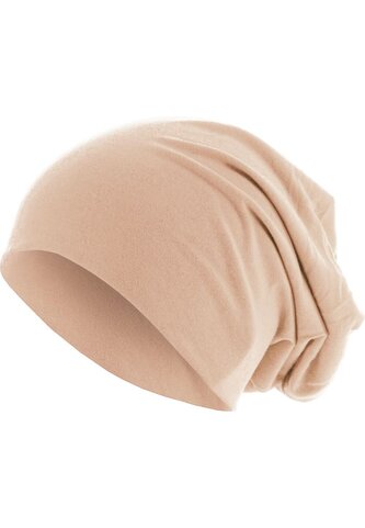 Čepice zimní MSTRDS Pastel Jersey Beanie - béžová