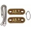 Identifikační známka MFH Dog tag AB POS - desert