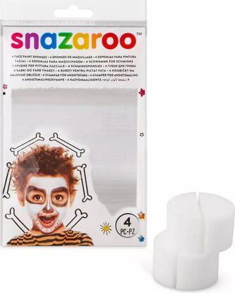 SNAZAROO Houbičky na obličejové barvy půlené 4 ks