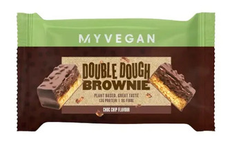 MyVegan Double Dough Brownie 60 g chocolate chip (čokoládové kousky)
