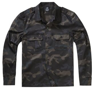Košile Brandit US Hemd 1/1 - darkcamo, S