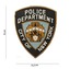 Gumová nášivka 101 Inc znak NYC Police Department - barevná