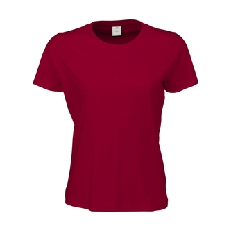 Triko dámské Tee Jays Sof-Tee - tmavě červené, 3XL