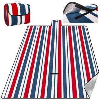 Deka pikniková Malatec Stripes 200 x 220 cm - barevná