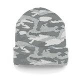 Čepice Beechfield Cuffed Beanie - grey-camo