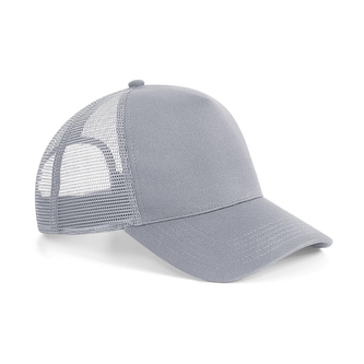 Kšiltovka Beechfield Microknit Snapback Trucker - šedá