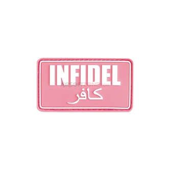 Gumová nášivka Jackets to Go Infidel - růžová