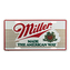 Cedule plechová Licence Miller Beer - barevná