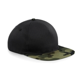 Kšiltovka Beechfield Camo - černá-woodland
