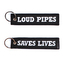 Přívěsek na klíče Fostex Loud Pipes Saves Lives - černý