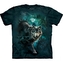 Tričko unisex The Mountain Night Wolves - modré, S
