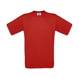 Tričko s krátkým rukávem B&C Exact Tee - červené, 4XL