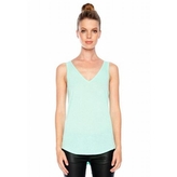 Tílko Bella Flowy V-neck Tank - světle zelené, XL