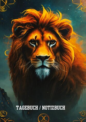 Tagebuch / Notizbuch  Sternzeichen  Löwe