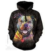 Mikina The Mountain Hoodie Beware Of Pit Bulls - černá, XXL