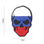 Gumová nášivka 101 Inc Skullhead Cracked vlajka Rusko - barevná