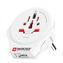 Cestovní adaptér (redukce) Skross pro cizince v ČR s USB - bílý