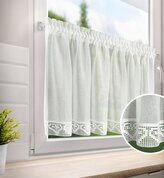 Dekorační krátká vitrážová záclona do kuchyně LINAS 60x150 cm MyBestHome