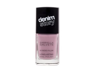 Gabriella Salvete Denim Story Lak na nehty Longlasting Nail Polish 11 ml 06 Faded Plum pro ženy