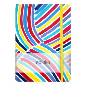 Spoko zápisník, Creative V (modrý štětec), A5, 75 g, 96 stránek, linkovaný