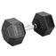 Černá hexagonální jednoručka HMS 27,5 kg