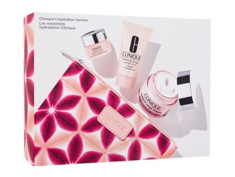 Clinique Hydration Heroes hydratační pleťový krém Moisture Surge Intense 72H Lipid-Replenishing Hydrator 50 ml + noční pleťová maska Moisture Surge Overnight Mask 30 ml + oční krém All About Eyes 5 ml + kosmetická taštička