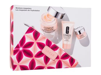 Clinique Moisture Megastars hydratační pleťový krém Moisture Surge Auto-Replenishing Hydrator 50 ml + noční pleťová maska Moisture Surge Overnight Mask 30 ml + oční krém All About Eyes 5 ml + kosmetická taštička