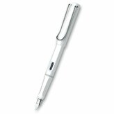 Lamy Safari Shiny White plnicí pero hrot B