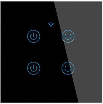 Tuya Smart vypínač osvětlení DS-101BW-4-tlačítkový  Bílá