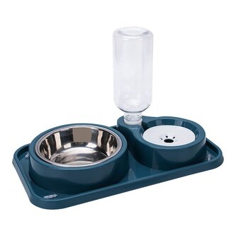 DvojMiska se zásobníkem vody Set 3v1 1000ml Světle Zelená
