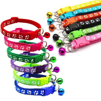 Obojek rozlišovací sada Paw 1x19-32cm 6ks  Mix barev