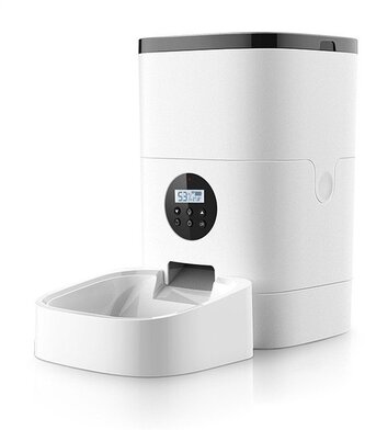 Smartlife Wifi Automatický dávkovač granulí 4 L  Bílá/Černá