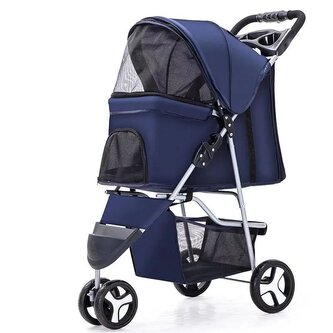 Buggy Kočárek pro psy 47 x 100 x 80 cm  Modrá