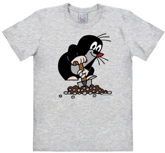 Pánské tričko Krteček: Rýč a kopec (2XL) šedá bavlna