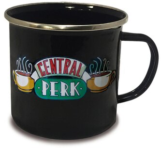 Smaltovaný hrnek Friends|Přátelé: Central Perk & Logo (objem 400 ml) Smaltovaný hrnek Friends|Přátelé: Central Perk & Logo (objem 400 ml)