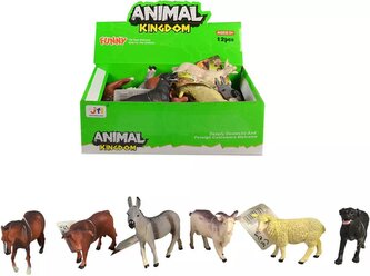 Zvířata domácí farma 8,5cm plastové figurky zvířátka 6 druhů - 1KS